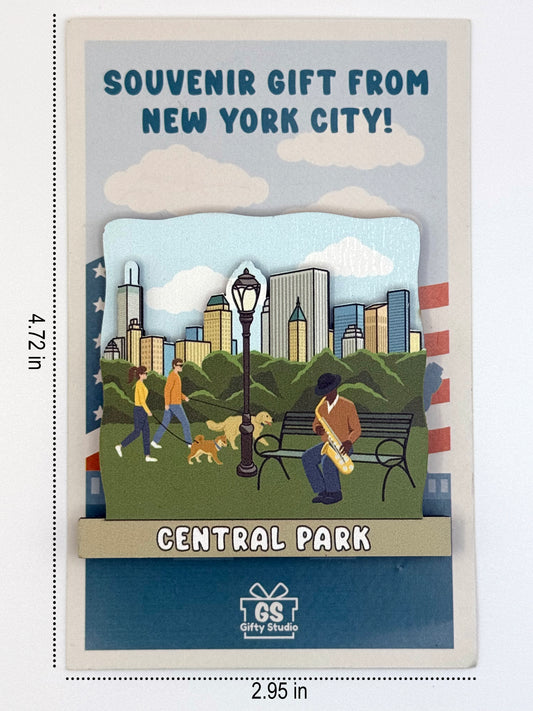 Sheep Meadow - 3D Wooden Souvenir Magnet - 10 pcs