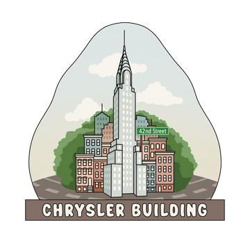 Chrysler Building - 3D Wooden Souvenir Magnet