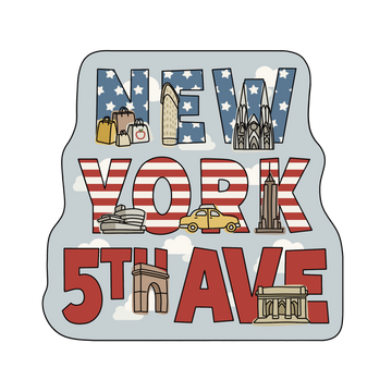 Fifth Avenue - 3D Wooden Souvenir Magnet
